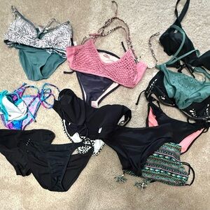Women's Swimwear Collection - Black, Pink, Teal